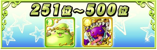 251位～500位までの報酬