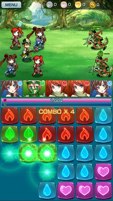 自分の記憶を頼りにパズルを消していく！