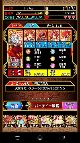 メギトをリーダーに、サラ、ファイアドラゴン、メルなど