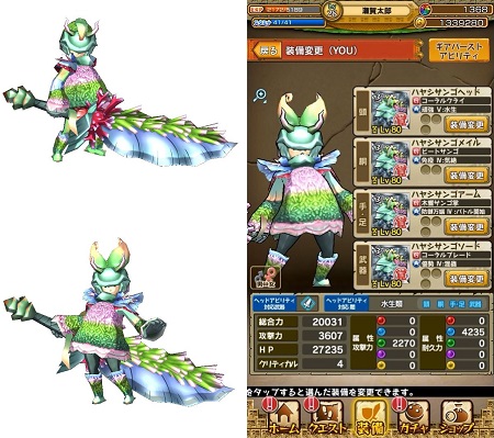 ハヤシサンゴのギア。