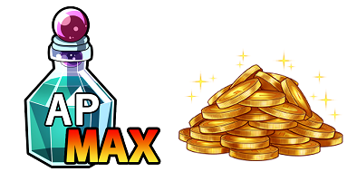 AP回復剤MAX、33,333ゴールド。