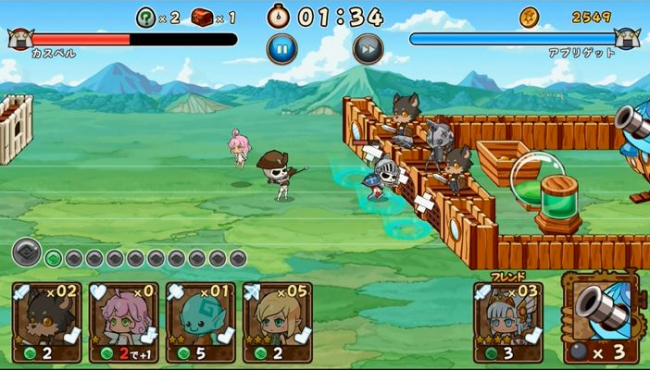  敵に攻められ、ディフェンダー役のモンスターもやられてしまうとヤバい！