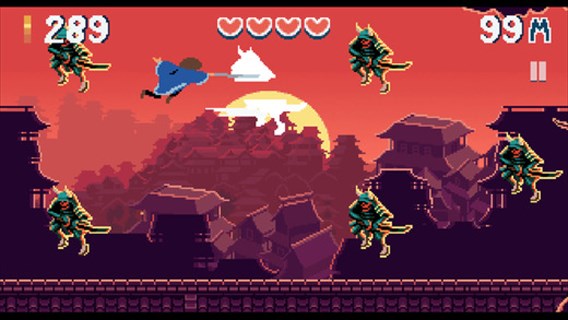 シンプルだがハマってしまうジャパニーズサムライランゲーム。