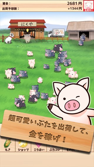 ブタを育てて、太らせたら、出荷！！！