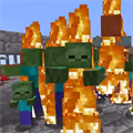 総勢576体の炎のゾンビが襲いかかる!ぐっちのマイクラ実験がまじカオスwwwの画像