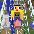 ブタと共に空を飛ぶ!?ぐっちがマイクラで実績解除のためにフライアウェーーイ!の画像