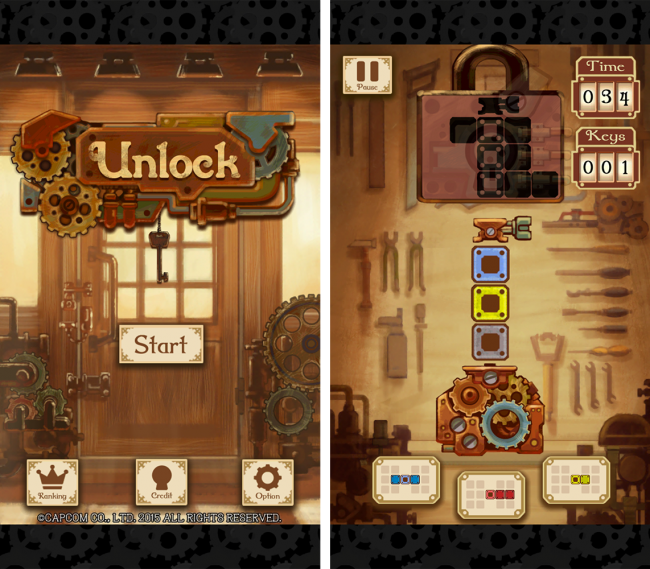 パズルで鍵を造りunlock！鍵穴をよく観察して鍵をつくろう！