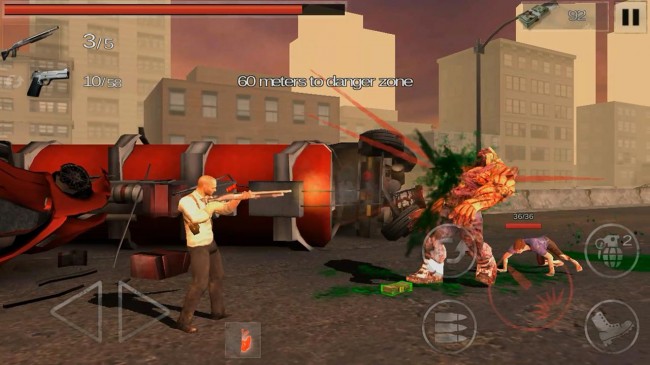 ショートステージをテンポ良く進め！ゾンビをぶっとばす3Dスクロールアクション
