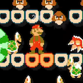 ごちゃごちゃしすぎぃ!!マリオメーカーのギミック満載で斬新なステージをアブがプレイ!の画像
