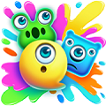 揃えて消して、プチっと爽快！ゴースト・パズル！『ぷちプチゴースト』iOS 版、事前登録開始！の画像