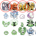 最近のポケモンを初代ポケモン風ドットにしてみた!の画像