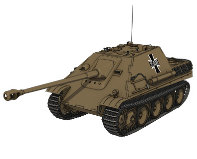 駆逐戦車ヤークトパンター（黒森峰学園） 画像出典：http://girls-und-panzer.jp/