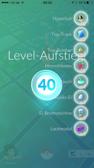スマホゲーム　ポケモンGO　レベル