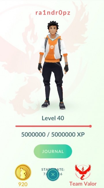 スマホゲーム　ポケモンGO　レベル40