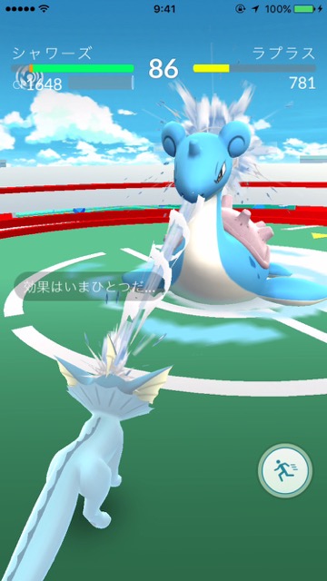 スマホゲーム　ポケモンGO　ジムバトル