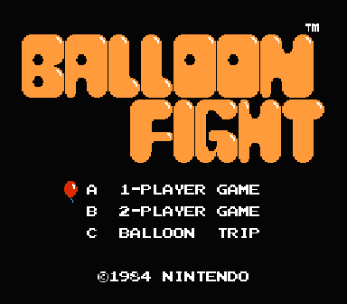 ニンテンドークラシックミニファミコン　バルーンファイト　レトロゲーム