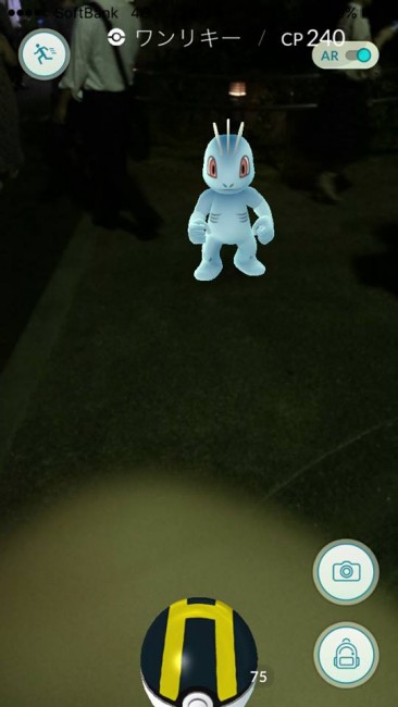スマホゲーム　ポケモンGO　ワンリキー