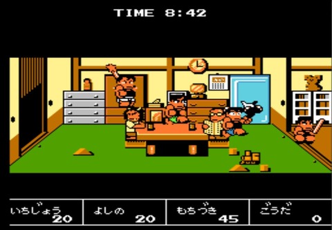 ニンテンドークラシックミニ ファミリーコンピュータ　ダウンタウン熱血行進曲　レトロゲーム