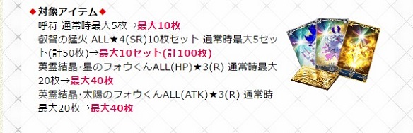 マナプリズムで交換できるアイテムの在庫が2倍に！