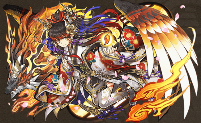 パズドラ　緋空の焔龍喚士・ツバキ