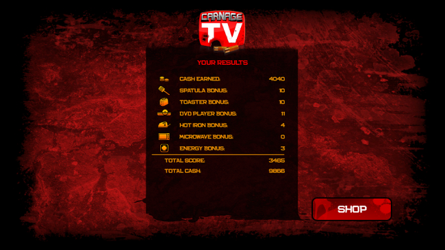 アプリ〇作劇場　Carnage TV　アクションシューティング