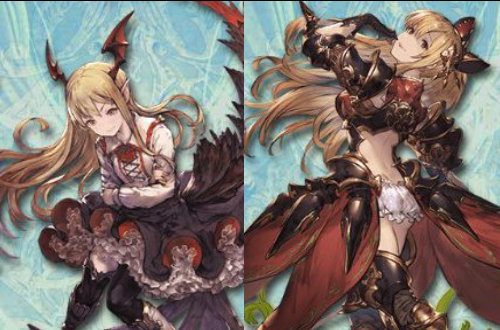 グラブル「ヴァンピィ」「ヴィーラ」のイラスト