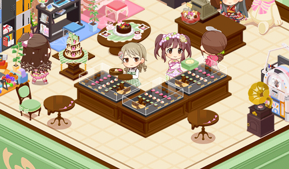 ルームアイテム「ショーケース/チョコレート」1
