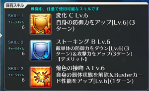 清姫のスキル