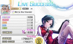 【デレステ】[エンド・オブ・ザ・ブルー]速水奏デッキでMASTER＋をクリアの画像