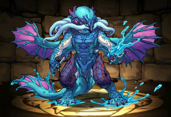 【パズドラ】3人協力ダンジョンで入手できるキャラ、クトゥルフ!攻撃倍率100倍リーダー!の画像