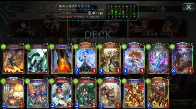 【シャドウバース(シャドバ)】「激震のオーガ」入りの『竜爪グリィィムニルドラゴン』【ドラゴンデッキ】の画像