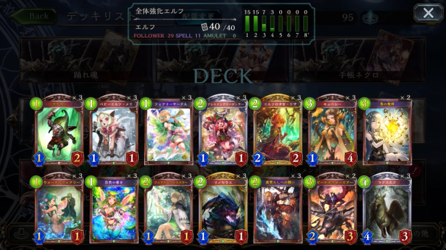 【シャドウバース(シャドバ)】ほぼ1〜3コストカードで構成される超速「強化アグロエルフ」【エルフデッキ紹介】の画像