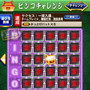 【パワプロ】ビンゴチャレンジ6上級攻略!一球入魂にチームプレイ×、積極打法、強振多用はどのキャラで取得する?チームプレイ×は犬河和音がオススメ!の画像