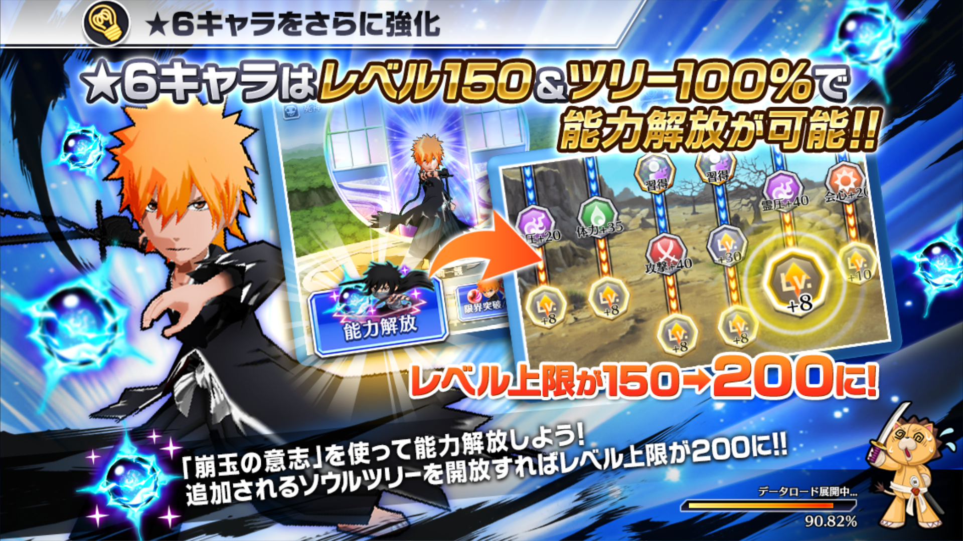 【ブレソル】アップデートの実施で上限レベルが200に!プレイヤー格差が広がるとの懸念も!の画像
