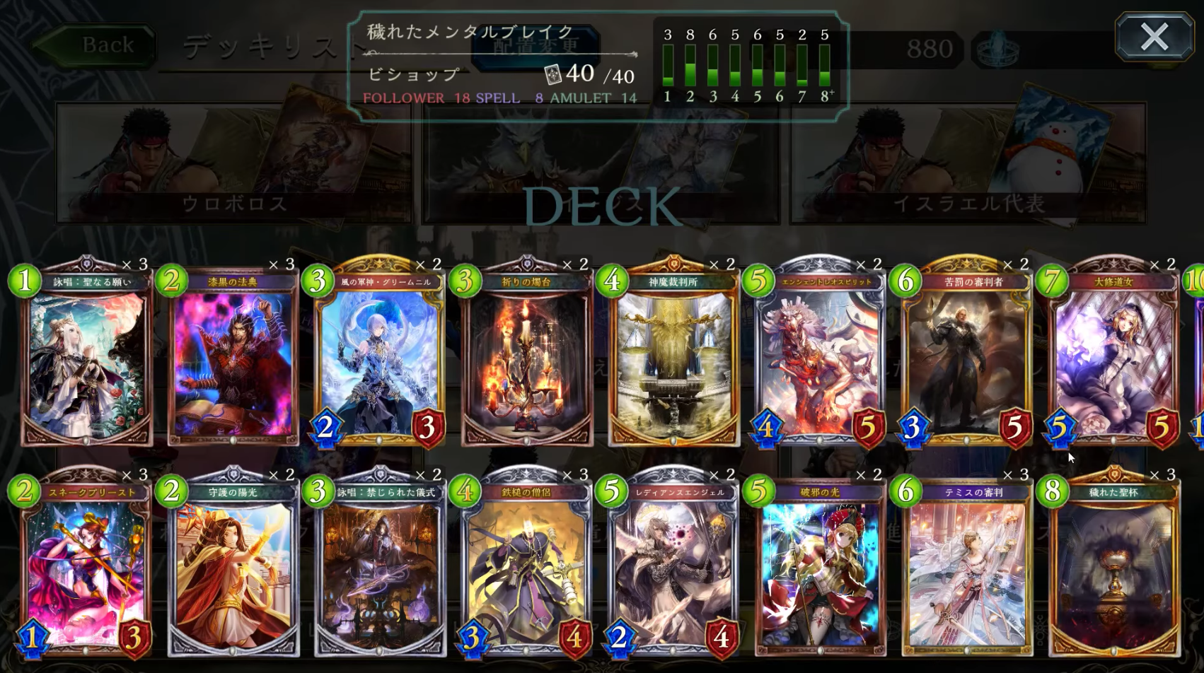【シャドウバース（シャドバ）】最近ビショップの勢いが戻ってきた？「穢れた聖杯」に「バハムート」を積んでみたら？「真・穢れたメンタルブレイクその２」【ビショップデッキ】の画像