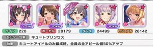 【デレステ】イベント終了間近[LIVE Parade]にてトロフィー/金を目指すユニット編成を見てみようの画像