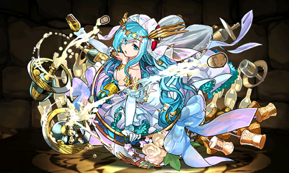 【パズドラ】花嫁シェアトは4個消しで攻撃力8000!追加攻撃も魅力!光パーティのサブで使おう!の画像