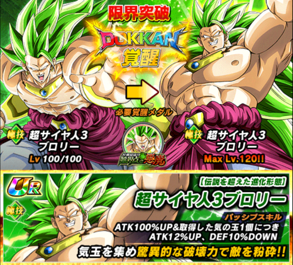 超サイヤ人3ブロリーをドッカン覚醒！