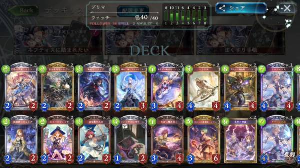 ニュートラル見習い魔法剣士ウィッチデッキレシピ