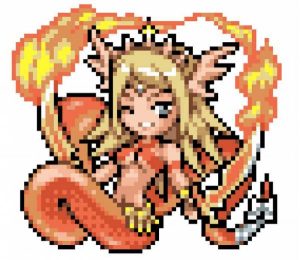ドットエキドナ　イラスト