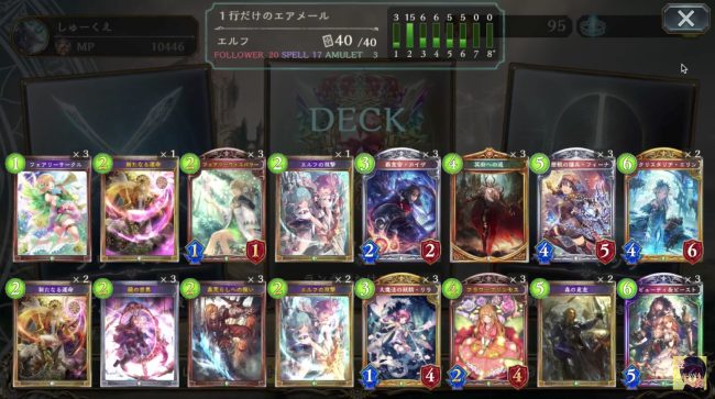 ハイブリッド冥府エルフデッキレシピ
