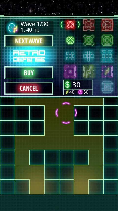 レトロディフェンス ライト androidアプリスクリーンショット2