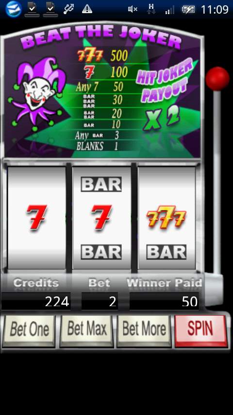 ビート ザ ジョーカー スロット androidアプリスクリーンショット1