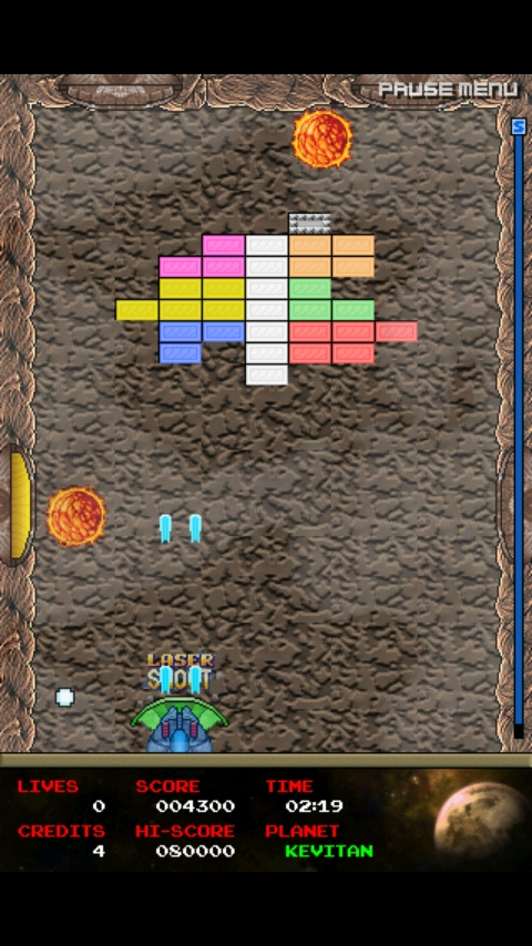 androidアプリ ギャラクシーブレイクアウト攻略スクリーンショット4