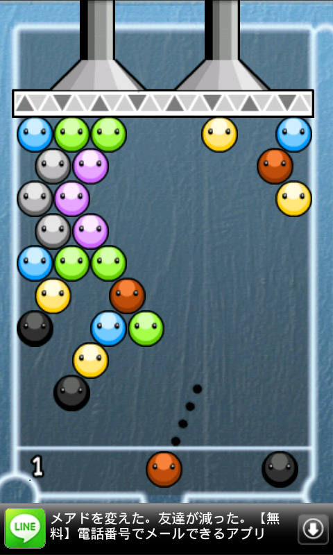 androidアプリ バブルブラスターゲーム攻略スクリーンショット1