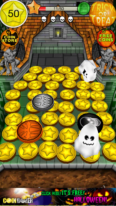 コインドーザ ハロウィーン androidアプリスクリーンショット1