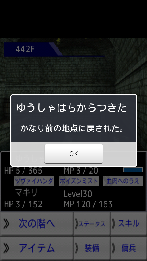 androidアプリ ちょこっとRPG2「地下迷宮」攻略スクリーンショット5