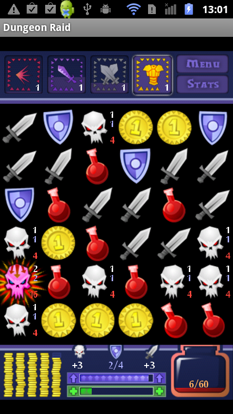 androidアプリ ダンジョンレイド攻略スクリーンショット1