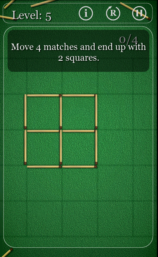 androidアプリ マッチ棒パズル攻略スクリーンショット5