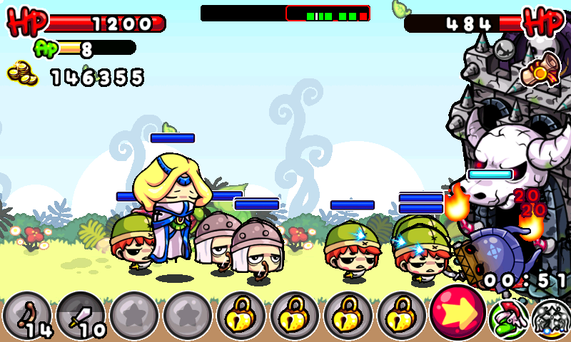 シューティングウォーリアー androidアプリスクリーンショット1